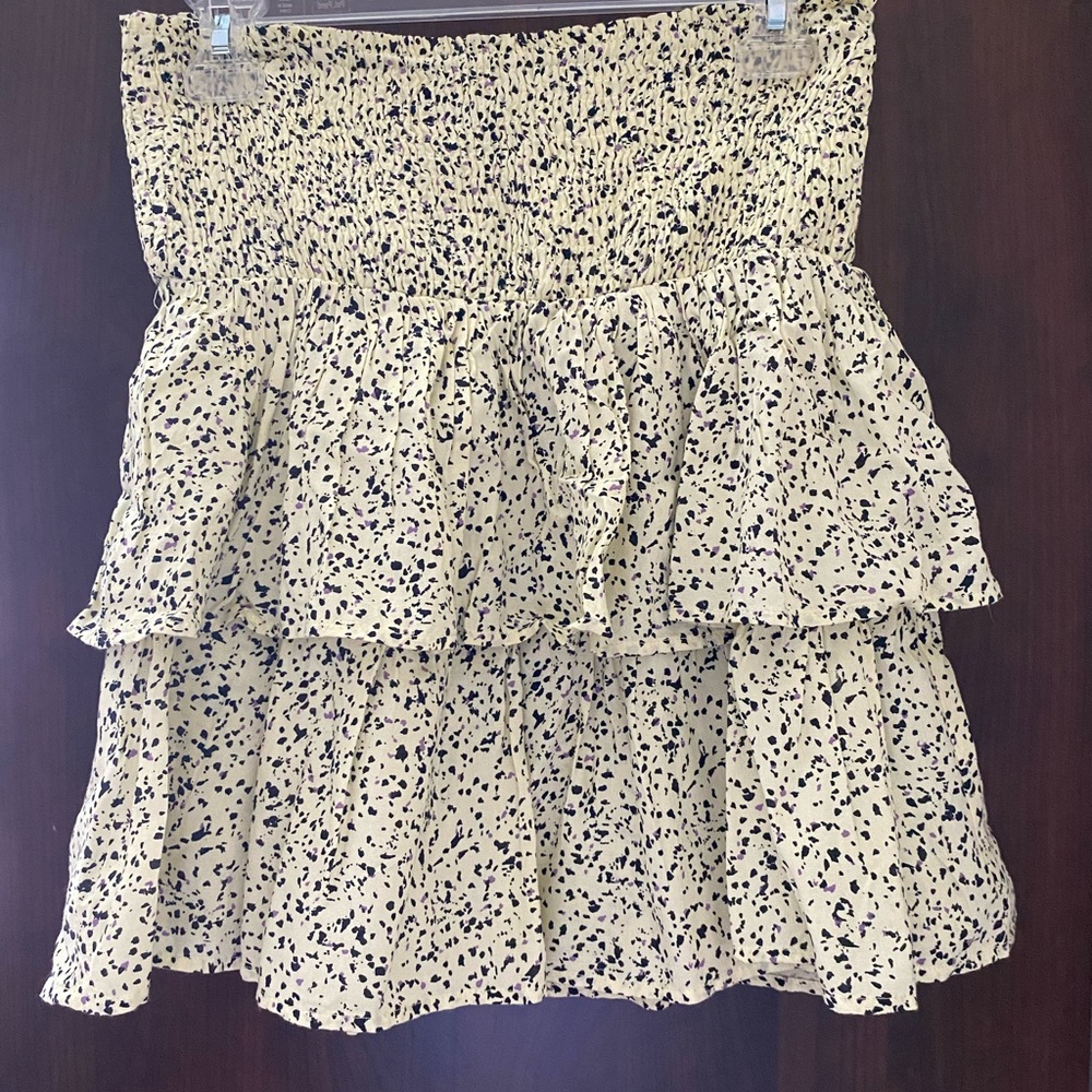 Vero Moda skirt yellow with black